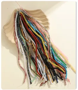 6mm Naturstein Kristall Rundperlen bunte DIY handgemachte Armband Schmuckzubehör Detail
