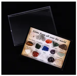 15 stueck naturkristall mineralien probe geologie wissenschaft kit edelstein sammlung