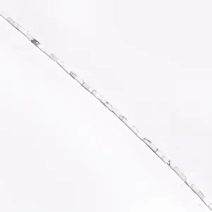 Natural stone tube beads white cylindrical loose beads DIY jewelry making accessories 2x4mm