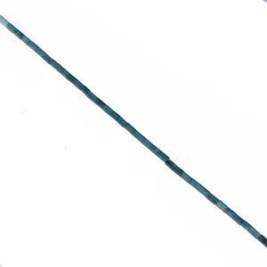 Natural crystal stone tube beads detail shot, perfect for DIY jewelry making and crafting.