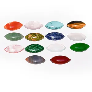 Set di pietre preziose naturali cabochon marquise per la produzione di gioielli all'ingrosso