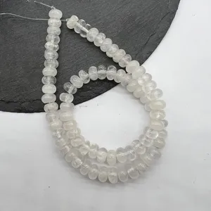 Natural crystal quartz abacus beads 5x8mm spacer beads for DIY jewelry making necklace.