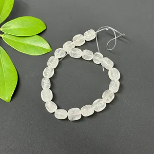 8x10mm irregular rectangle loose crystal quartz beads for DIY jewelry making supply.