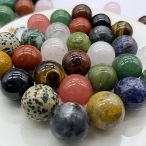 Natural crystal stone sphere assorted gemstones polished quartz crystal ball home decor display