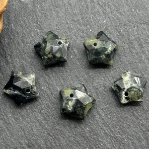 12mm Faceted Star Stone Beads DIY Natural Gemstone Star Pendants Jewelry Making Accessories