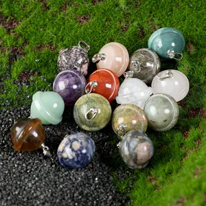 Collana con ciondolo pianeta in pietra naturale galassia universo gioielli in cristallo