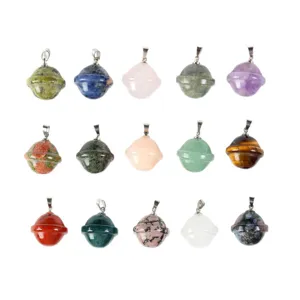 Ciondolo pianeta in pietra naturale collana universo cristallo fascino 15 stili set