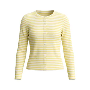 Damen Gerippt Gestreift 3-Teiliges Lounge-Set Cardigan Camisole Und Kordelzug Hose Gestricktes Loungewear-Set Für Lässige Hauskleidung