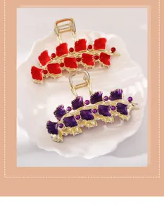 Ginkgo blad metaal haar klauw clip elegante haai clip vintage haaraccessoire voor vrouwen
