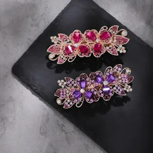 Große Federhaarspange Strass Künstliche Perle Haaraccessoire Elegante Kopfbedeckung Für Damen Styling