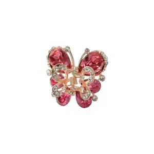 Kristall Schmetterling Haarklammer für Damen, elegante Strass Metall Haaraccessoire Styling.