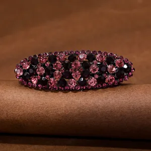 Rhinestone Spring Hair Clip Elegant Metal Hair Barrettes Sparkling Crystal Hair Styling Accessories For Women Hair Jewelry