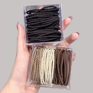 Boxed minimalist hair ties, 20pcs elastic hair ropes, high elasticity bands for women.