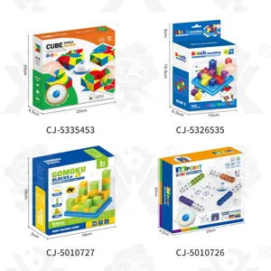 Kids educational puzzle block board game set multi-theme interactive tabletop toy