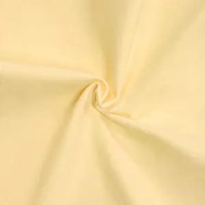 Hoogwaardige nylon spandex stof gele kleur zachte tekstuur stretch materiaal voor sportkleding.