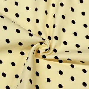 Stof voor hoge taille polka dot yoga shorts, sneldrogend nylon elastaan materiaal.