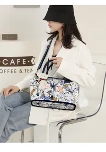 Large capacity mommy diaper bag tote, multi-functional baby travel carry bag for moms.
