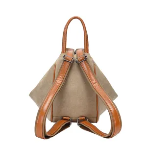 Stylish women canvas backpack multi-functional casual travel shoulder bag for daily use