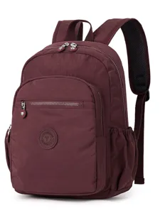 Zaino Casual Leggero Multi-Tasca in Nylon Impermeabile Semplice Borsa per Computer per Studenti Borsa da Viaggio Casual per la Scuola