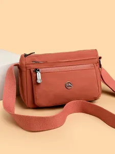 Solid color women shoulder bag casual crossbody commuter bag large capacity main view