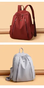 Stylish women backpack lightweight casual daypack large capacity travel school bag
