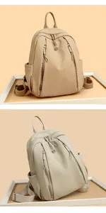 Stylish women backpack casual daily travel school bag large capacity commuter daypack
