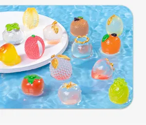 Miniatura resina frutta ciondoli simulazione cibo gioco fai da te accessori decoro.