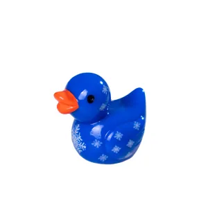 Micro Landscape Creative Cartoon Winter Duck Resin Miniature Ornaments Cute Animal DIY Accessories Desktop Car Decor