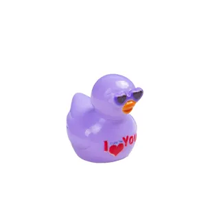 Mignonne Mini Figurine de Canard en Résine Saint-Valentin Petit Ornement d'Artisanat d'Animal Bureau Micro Paysage Accessoires de Décoration DIY