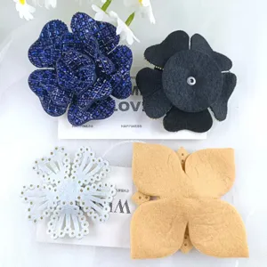 Fiori cristallo strass 3D clip scarpe accessori toppe in tessuto per abbigliamento.