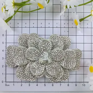 Rhinestone crystal camellia flower shoe clips DIY handmade wedding shoe accessories
