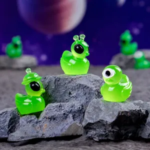 Kreative 3D Alien Ente Miniatur Harz DIY Handwerk Zubehör süße Granulat dekorative Ornamente