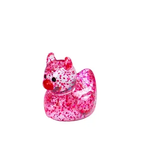 Mini Canard Diable Halloween Figurine Résine Paillettes Petit Animal Accessoire Bricolage DIY Décoration Intérieure Voiture