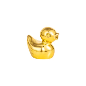 Colorful Electroplated Resin Duck Figurine Miniature Cute Animal Desk Ornament DIY Jewelry Accessories Home Decor