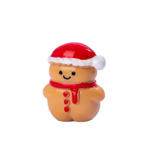 Christmas Resin Miniature Ornaments Santa Claus Snowman Gingerbread Man DIY Micro Landscape Craft Home Party Decor