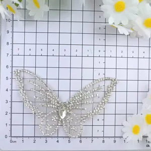 3D strass vlinder patch DIY applicatie voor trouwjurk kleding haaraccessoires en schoenen.