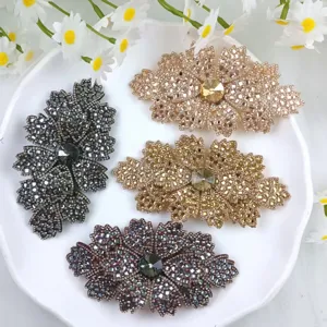 DIY Handgemachte Glas Strass Blume Stoff Flicken Kleid Schuh Tasche Dekorative Zubehör Glänzende Kristall Applikation
