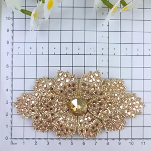 DIY handgemachte Strass Blumen Flicken exquisite Abendkleid Schuhe Tasche Zubehör