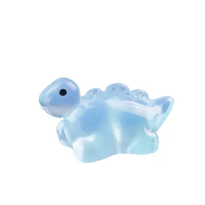 Mini Harz Dinosaurier Figuren Süße Kleine Tiere Anhänger DIY Bastelzubehör Für Desktop Auto Ornament Mikro Landschaft Dekor