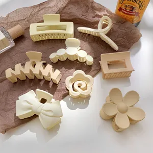 Minimalist Matte Hair Claw Clips Set Large Aesthetic Hair Accessories for Women