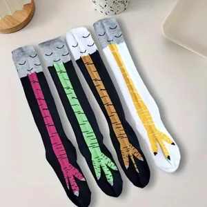 Lustige Hühnerfüße Socken, witzige Vogelbein lange Strumpfwaren für Damen und Mädchen.