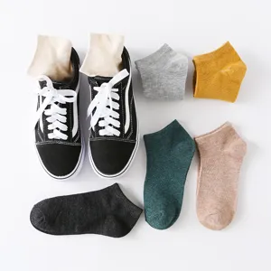 Ensemble de chaussettes courtes en coton confortable multicolore chaussettes invisibles
