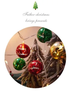 Christmas tree decorative ball light string LED colorful lights holiday flashing lights