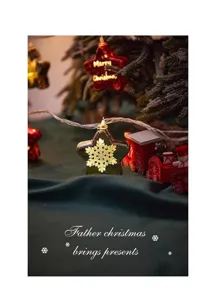 LED star string lights for Christmas tree decoration, festive holiday fairy lights and twinkling stars.