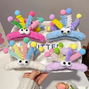 Plush Monster Hair Claw Clip Cute Cartoon Animal Shark Clip Fluffy Sweet Hair Accessories For Women Daily Styling