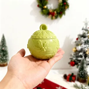 Christmas berry embossed silicone mold for storage jar, DIY aromatherapy candle cup.