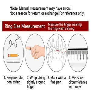 Guida alla misurazione della misura dell anello passaggi per accessori in acciaio inossidabile.