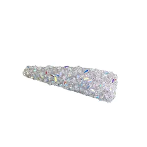 Korean style luxury sparkly rhinestone hair clip shiny macaron color sweet hair barrette main