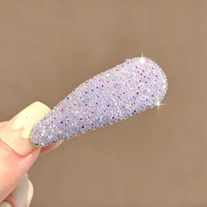 Korean style sparkling rhinestone hair clip cute glitter BB clip sweet side bangs hair accessory