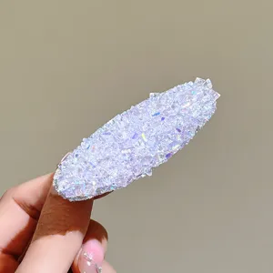Korean style exquisite full crystal hair clip sparkly rhinestone side clip hair accessory for women.
